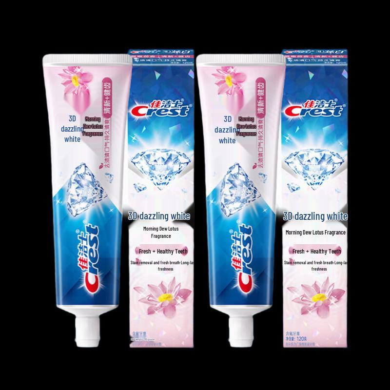 Crest 3D White Morning Dew Lotus Scent Toothpaste