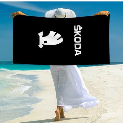 Skoda Fashion Beach Towel: Ideal for Summer Adventures Soft, Absorbent and Quick Drying Suitable for Swimming and Bathing