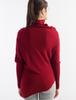 Korean Irregular Wool Patchwork Batwing Sleeve Sweater - Women's Autumn/Winter Loose Knitwear