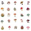 10/50Pcs Cute Cartoon Mushroom Graffiti Stickers DIY Decorative Trunk Motorcycle Trolley Case Waterproof Removable Stickers