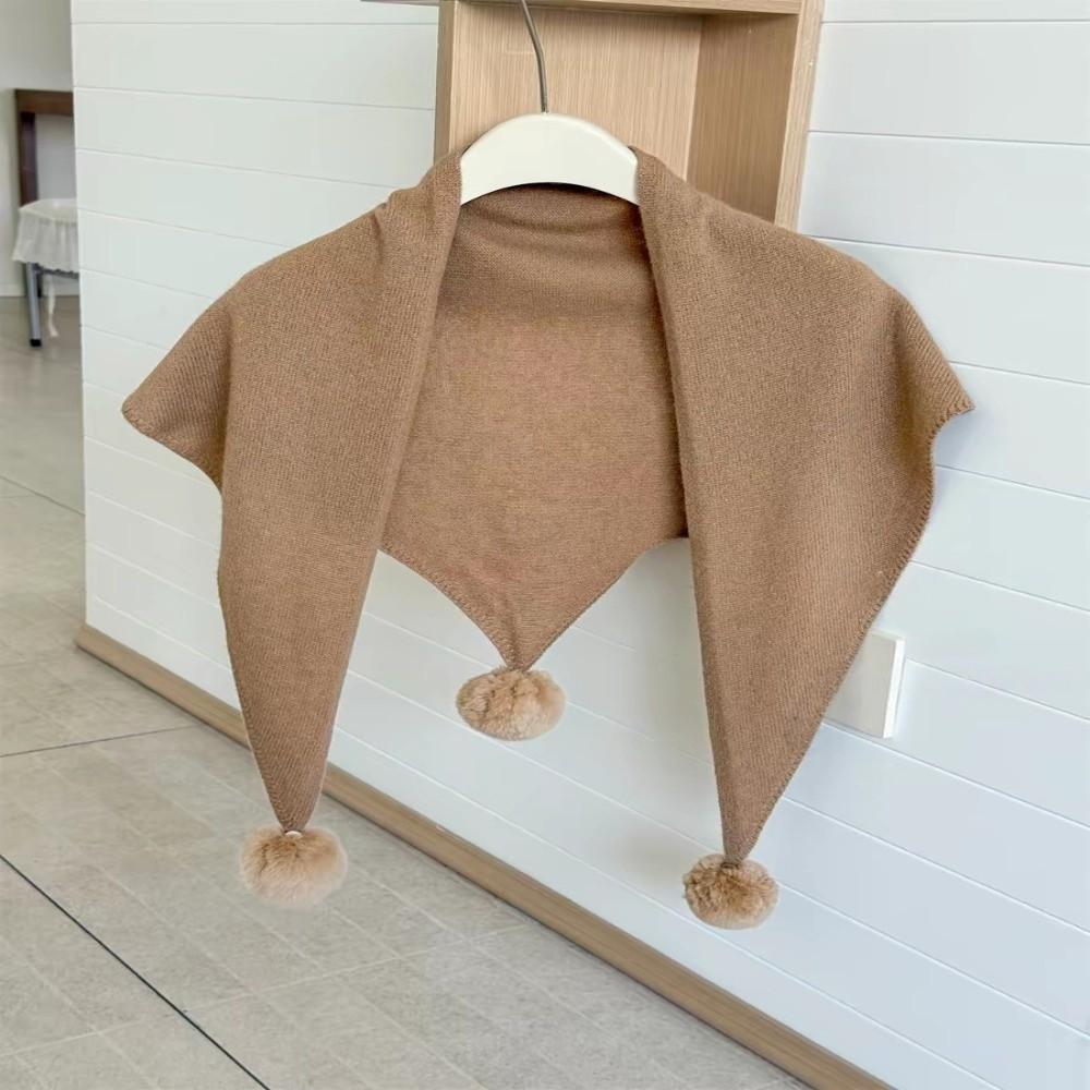 Pure Color Triangle Scarf Soft Fabric Neck Scarves Elegant Winter Scarf Women