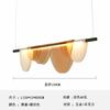 1.2m Nordic Long Dining Room Pendant Lights Amber Acrylic for Table Dining Kitchen Bar Chandelier Home Decor Lusters Luminaires