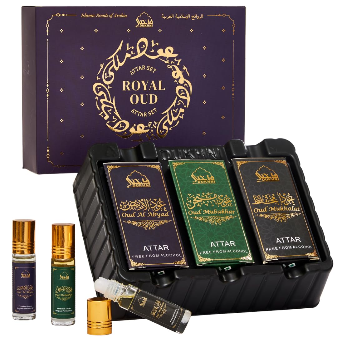 Dukhni Royal Oud Attar eļļas komplekts