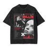 2026 Billie Eilish Divertido Póster Estampado Gráfico Camiseta Hombres Mujeres Moda Vintage Algodón Lavado Cuello Redondo Camiseta de Verano Top Casual Oversize Mangas Cortas