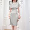 ZANZEA Women Summer Embroidery Lace Patchwork Casual Sheath Dress