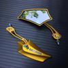 8 Colors Motorbike Motorcycle Rear View Mirror Moto Accessories Unviersal 8MM 10MM Scooter Mirror Motocross Rearview