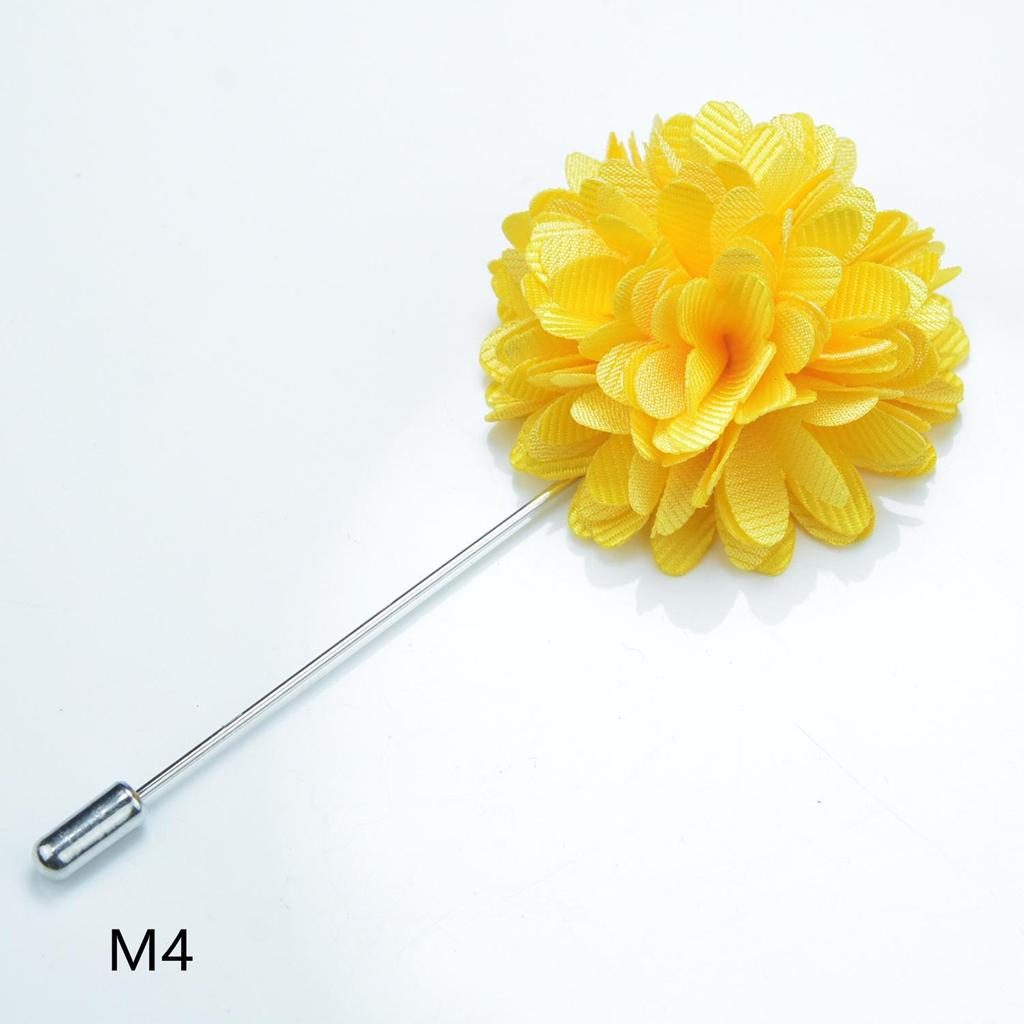 Handmade Floral Blue Corsage Brooch for Men & Women