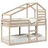 Bunk Bed Without Mattress 90 X 200 Cm Solid Pine Wood