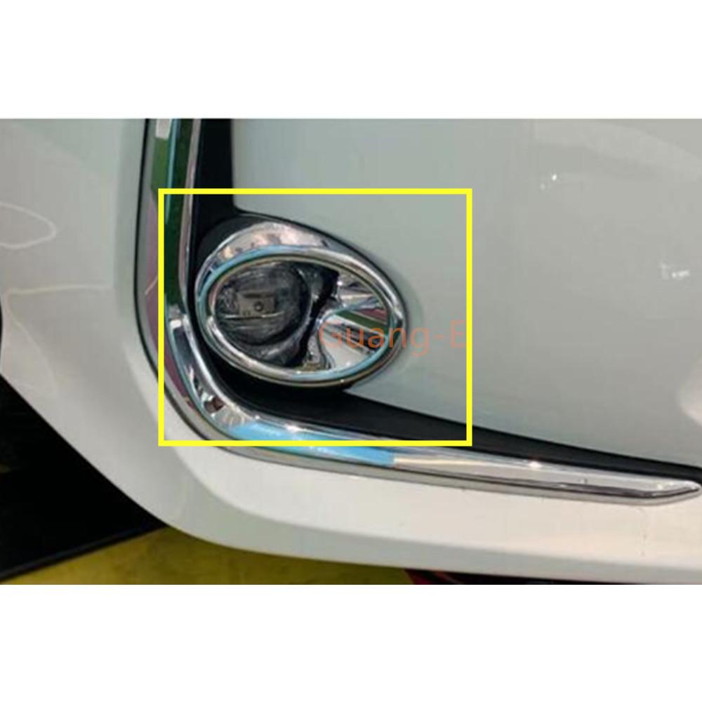 For Toyota Corolla Altis    2022 Car Eyebrow Front Fog Light Lamp Frame Stick ABS Chrome Cover Trim Hood Panel