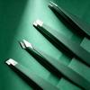 Tweezers Set 4-Piece for Eyebrows Facial Hair Splinters with Travel Case