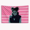 Jujutsu Kaisen Choso Amerikanische Flagge Wandteppich Flach Gedrucktes Dekor Banner für Garage Haus Außenwerbung Dekor