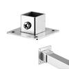 Stainless Steel Square Tube Connector Replacement Connection Fastener Fixed Joint 3 Way Elbow Pipe Fitting Easily Install