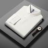 New Men's Long-Sleeved T-shirt Men's Middle-Aged Business Shirt Autumn and Winter Dad Bottoming Polo Shirt