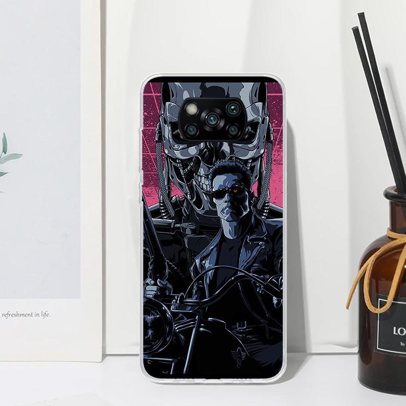 Arnold Schwarzenegger Terminator Phone Case For Xiaomi Poco X7 X6 X5 M7 M8 Pro F7 Ultra Redmi 15C 15 13C 13 12C 12 10 10C 10A Ar