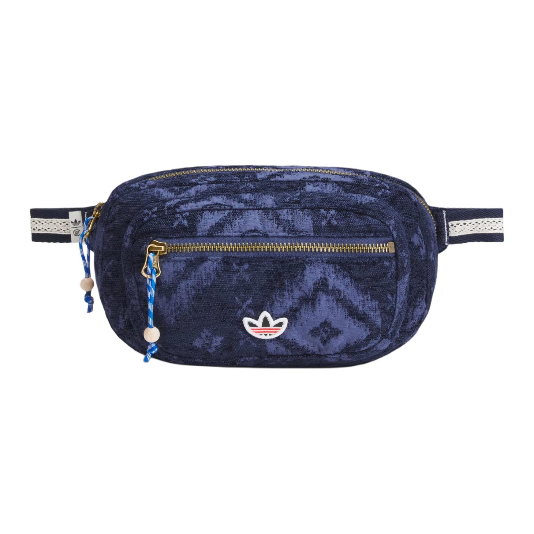 Adidas Originals CLOT Jacquard Design Polyester Chest Bag Unisex bags Night-Indigo KE7070 Midnight Indigo