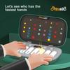 Non-Toxic Electronic Music Luminous Rhythm Puzzle Game Box Pocket Travel Toy Educational Sensory Quick Push Tabletop Game