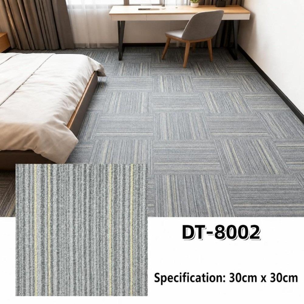 Waterproof PVC Floor Tile Imitation Carpet Texture Wall Floor Decal Living Room Dressup