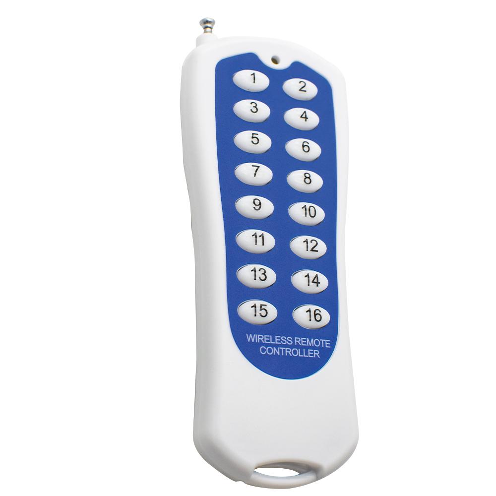 

SMG-816 16CH DC12V 433Mhz Long Range Wireless Remote Control Kit Includes RF Transmitter & Receiver Relay Switch Only 1pcs Remote
