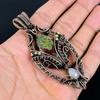 Dragon Blood Jasper & Moonstone 999 Copper Wire Wrapped Pendant, Handmade Gemstone Tree Of Life Pendant Jewelry, Gifts For Wife Brand New Pendant