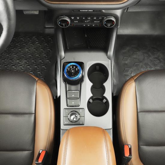 Blue Gear Shift Switch Knob Trim Decor Ring for Bronco Sport + Accessories