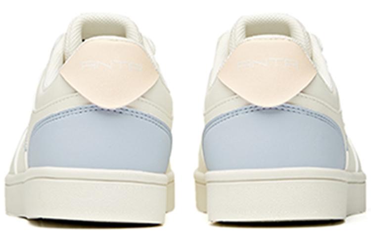 Women's Sneakers Anta Synthetic Leather Slip Resistant Low top Skateboard Shoes Women's White Blue