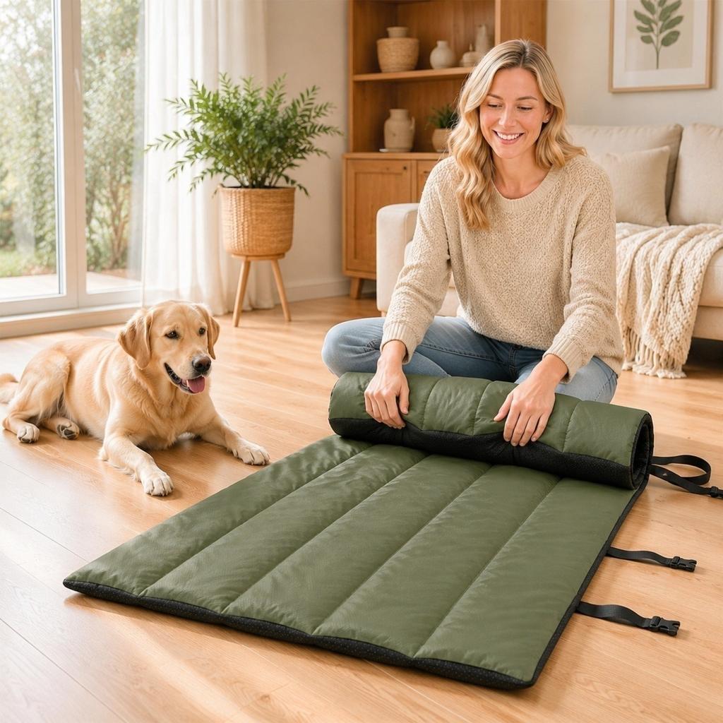 Coperta Portatile Pieghevole per Viaggio Animali Domestici in Auto, Coperta per Cani da Esterno per Picnic, Escursioni e Spiaggia - Tappetino Leggero Compatto per Cani e Gatti