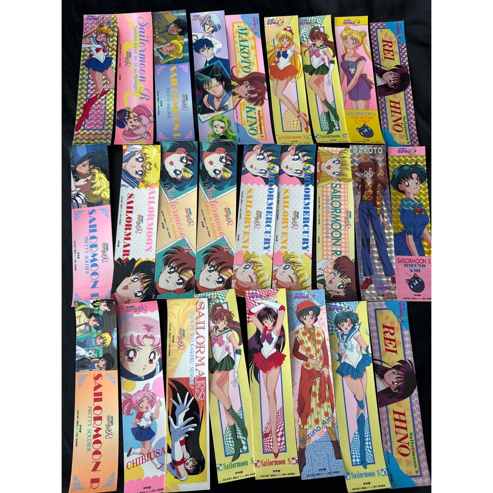 Used Pretty Guardian Sailor Moon Amada strip of paper sticker original original bulk sale