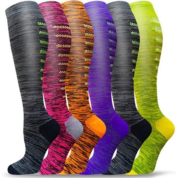 Drucksocken Damen Herbst Bein Kompressionssocken Strümpfe Europäische und Amerikanische Wadenstrümpfe Yoga-Socken