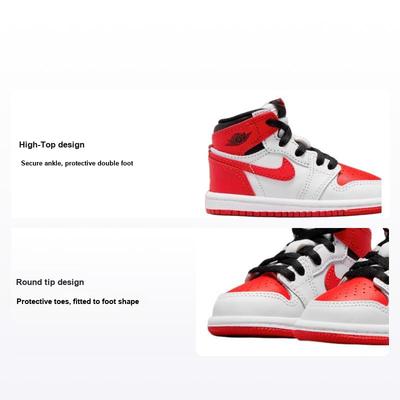Air 1 Retro High OG TD Heritage Zapatillas de Bebé Rojo Blanco Rojo Universitario AQ2665-161