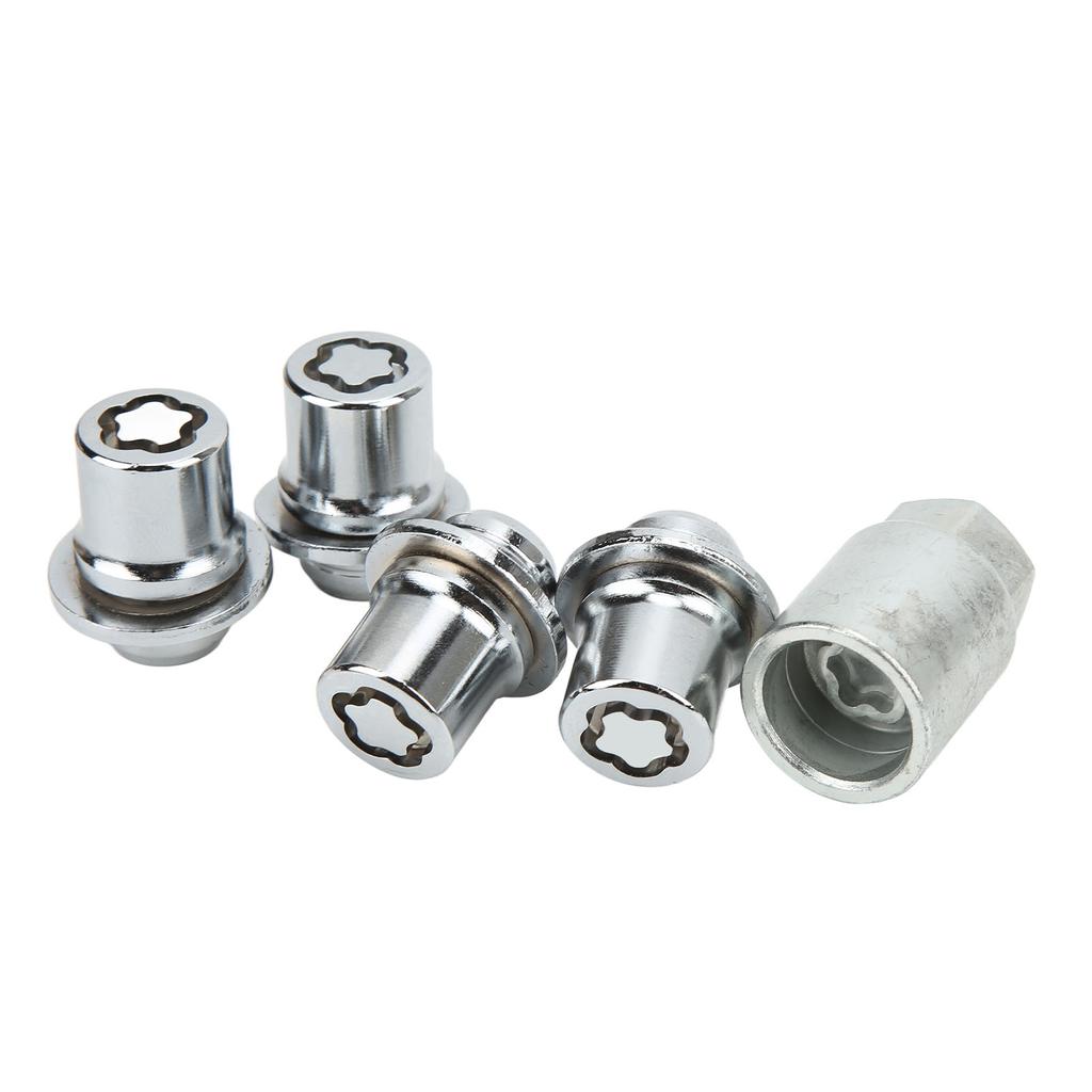 5pcs Metal Wheel Lock Set 00276‑00900 High Accuracy Short Anti Theft Wheel Lock Car Accessories