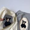 GL-kids Korean Style Autumn Cartoon T-shirt: Loose, Thickened, Easy-Match Long Sleeve for Boys and Girls