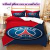 Football Red Blue Pattern Bedding Quilt Set Quilt Cover Pillowcase Home Decoration Birthday Gift (1 * duvet cover + 2 * pillowcase, without core)