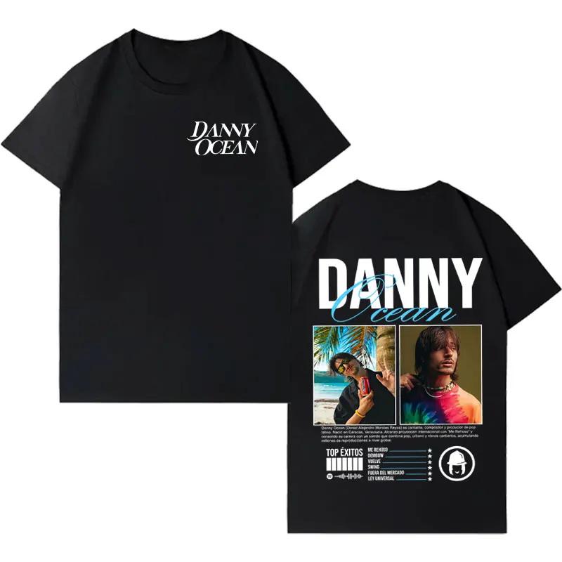 Rapper Danny Ocean Streetwear Graphic Casual Tshrit Men Aesthetic Oversized Crewneck Tshrits Teenagers