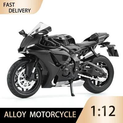 1:12 Yamaha YZFR1 Aliaj Turnare sub presiune Model Motocicletă Jucărie Vehicul Colecție Sunet și Lumină Off Road Motocicletă Jucării Băieți Mașină