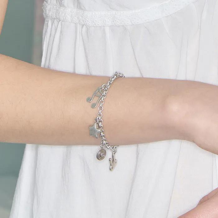 Star Mix Bracelet Silver