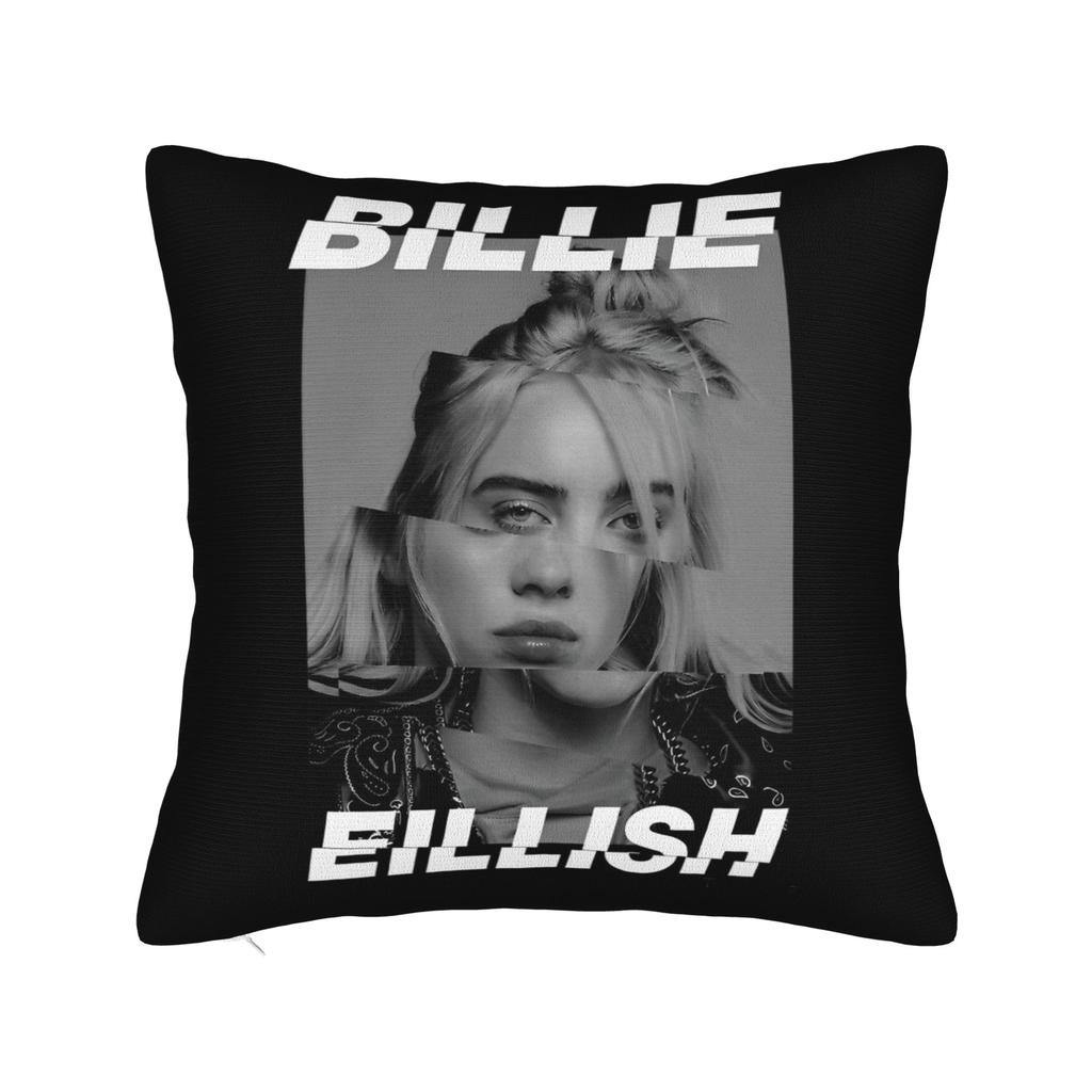 Famous Singer BBillie EEilish  Pillowcase Polyester Cushion Cover Gift Throw Pillow Case Cover Home Drop Shipping 40X40cm
