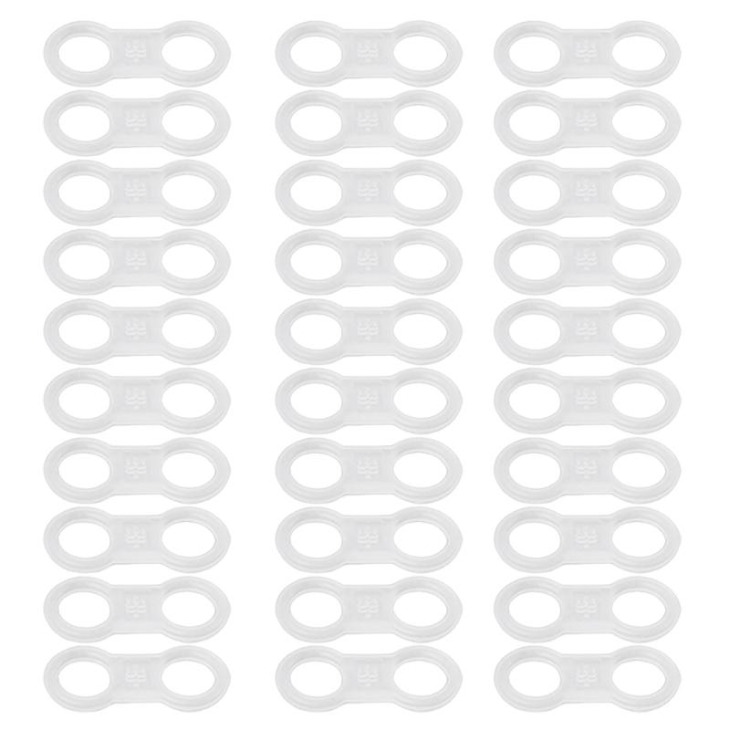 

30Pcs Silicone Rings Rings for Lures Baits 4.5mm / 6.3mm Protections Rings Fishing Gear L