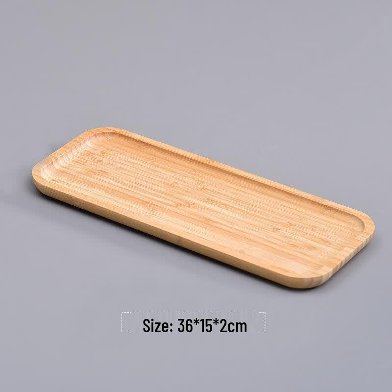Qiwei Japanese Style Wooden Rectangular Serving Tray