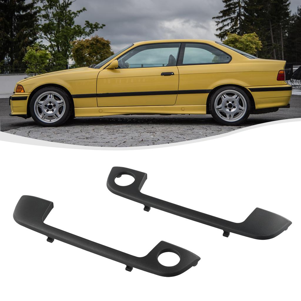 1Pair Outer Door Handle Cover W/Seal Front Left+Right For BMW E36 E34 E32 Z3 535i Car Exterior Door Handles Part