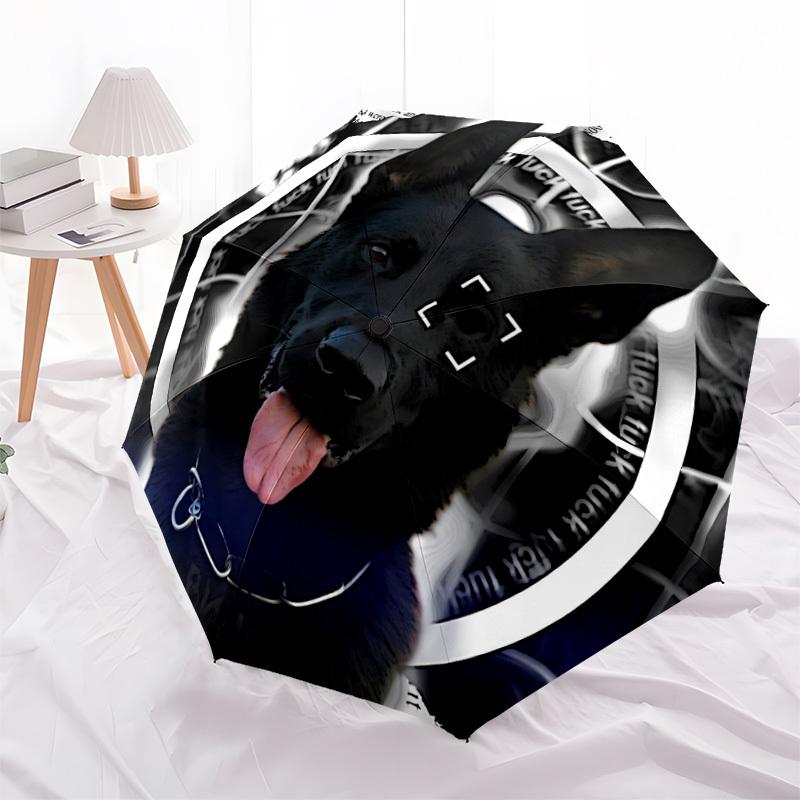 1pc Dog Collar Automatic Opening/Closing Folding Umbrella with 8 Ribs,Windproof Portable Sunshade Umbrella Holiday gift yy260401050