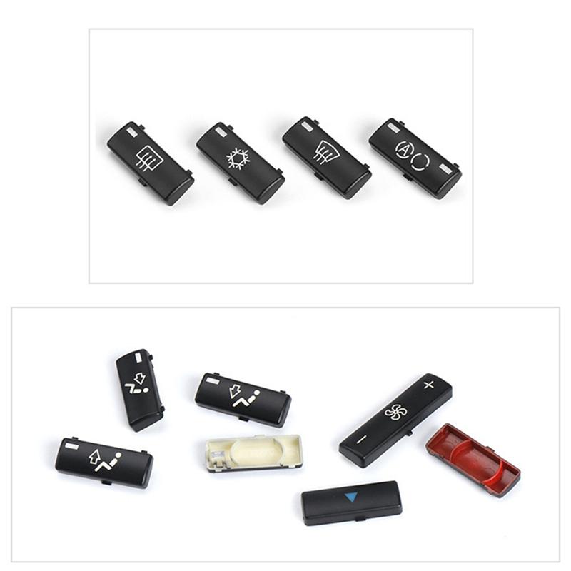 Replacement Climate A/C Control Control Panel Switch Buttons Cover Caps Car Button Key Caps Accessory For BMW E39 E53 M5 X5-M53K
