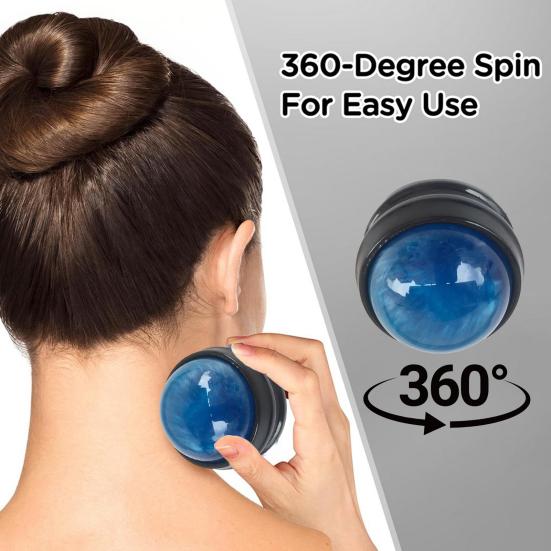 Mini Acupressure Ball Massager Handheld Roller for Muscle Relief Resin Body Massage Tool for Neck