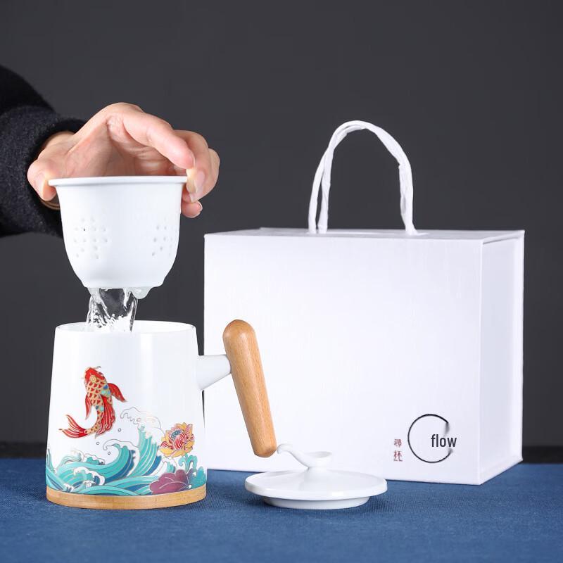 Wushiyuan Creative Koi Ceramic Mug