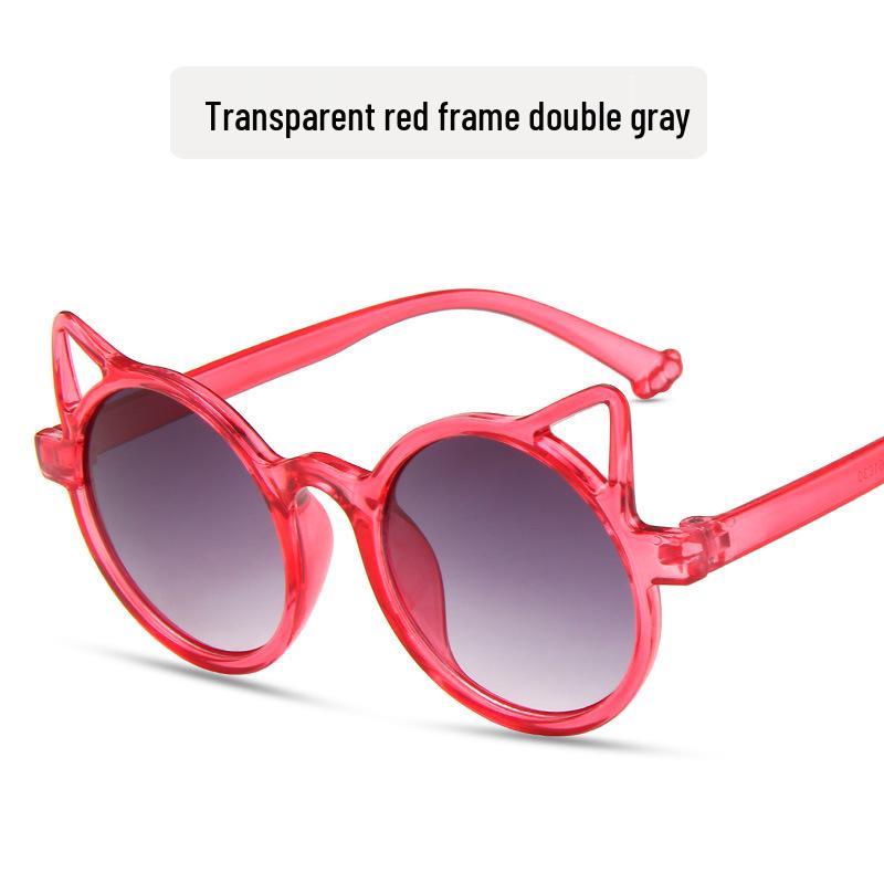 Dětská móda 2021 Sluneční brýle s kočičíma ušima - Roztomilé dekorativní dětské brýle