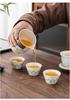 Portable Travel Tea Set: Quick-Brew Pot with Three Cups - Custom Logo Corporate Gift