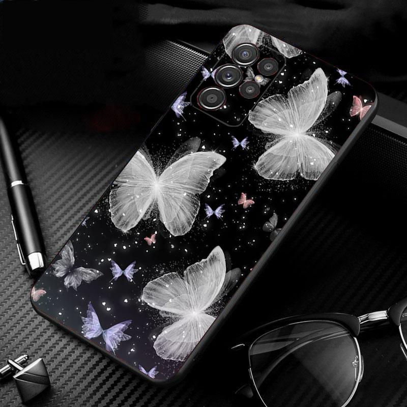Purple Pink Butterfly Phone Case For Samsung Galaxy S26 S25 S24 S23 S22 Ultra S23 S22 S25 Plus S24 FE S26Edge