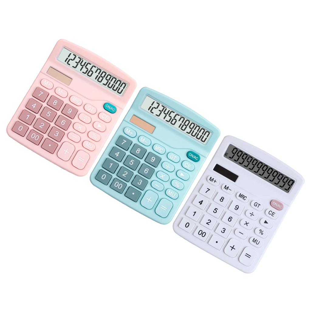 Solar Calculator Multifunctional Fashionable Cute Small Digital Desktop Calculator for Students Home