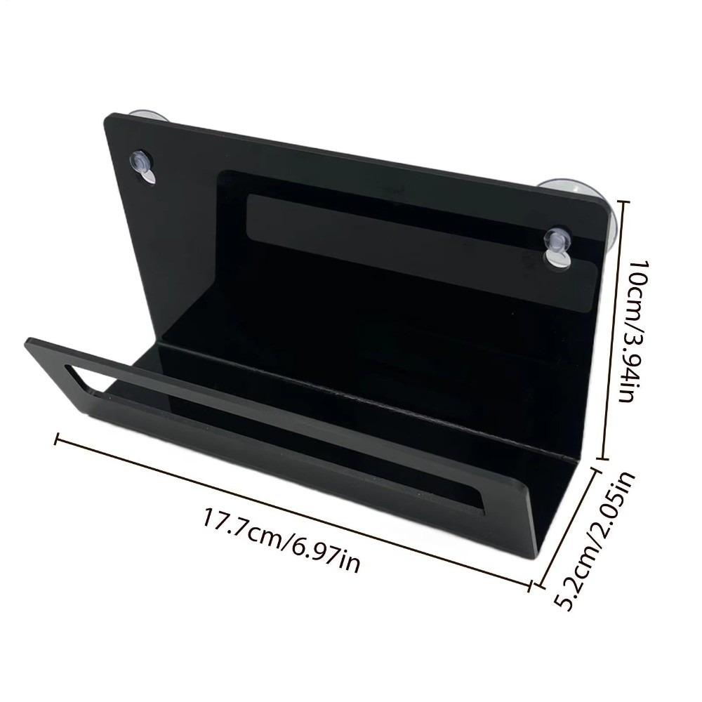 

New Acrylic Sink Sponge Holder Suction Cup Quick-Draining Sink Storage Rack Black Kitchen Supplies чёрный