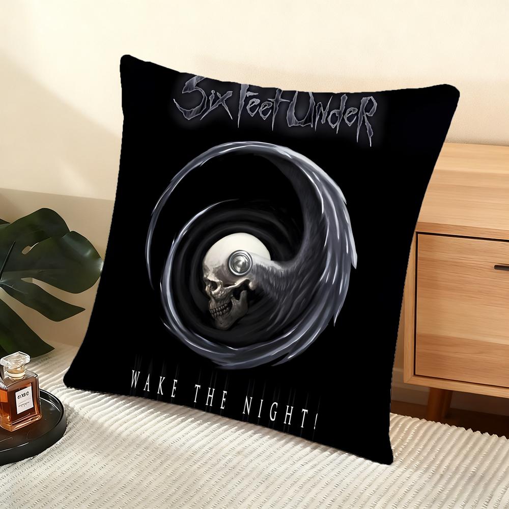 Cushion Cover Silky Short Plush Home Sofa Cushion Cover - Invisible Zipper Home Decoration Six Feet Under TV Series