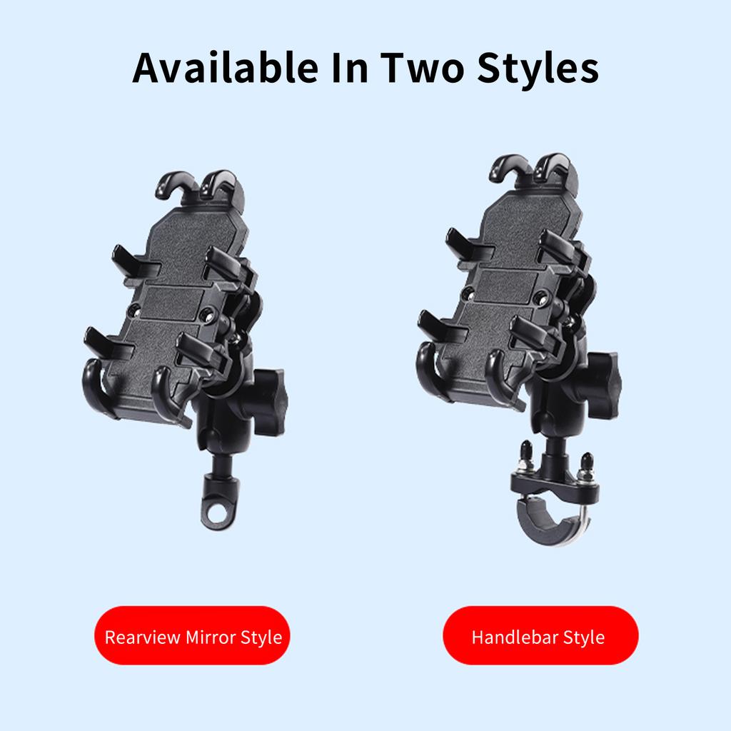 Motorcycle Phone Mount, 360 degrees  Rotatable   Bike Phone Holder Motorcycle Handlebar Phone Bracket for 4  -6.7   Phones